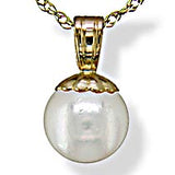 14KT Yellow Gold Akoya Pearl Pendant