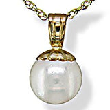 14KT Yellow Gold Akoya Pearl Pendant