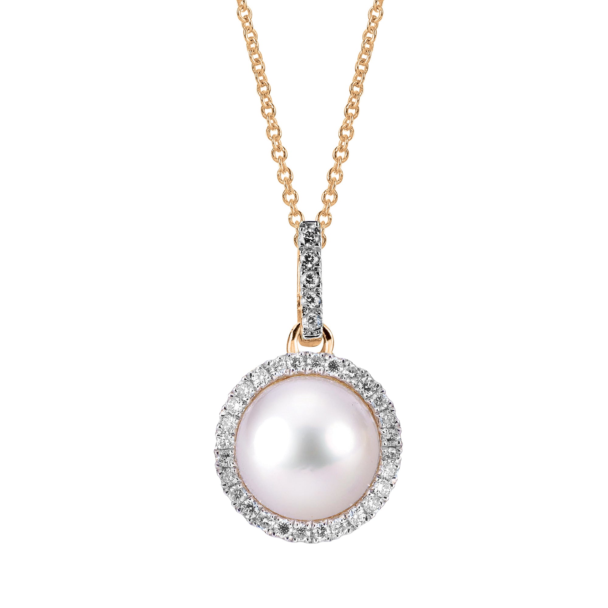 14KT Yellow Gold Akoya Pearl Pendant