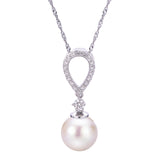 14KT White Gold Akoya Pearl Pendant