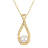 14KT Yellow Gold Freshwater Pearl Pendant