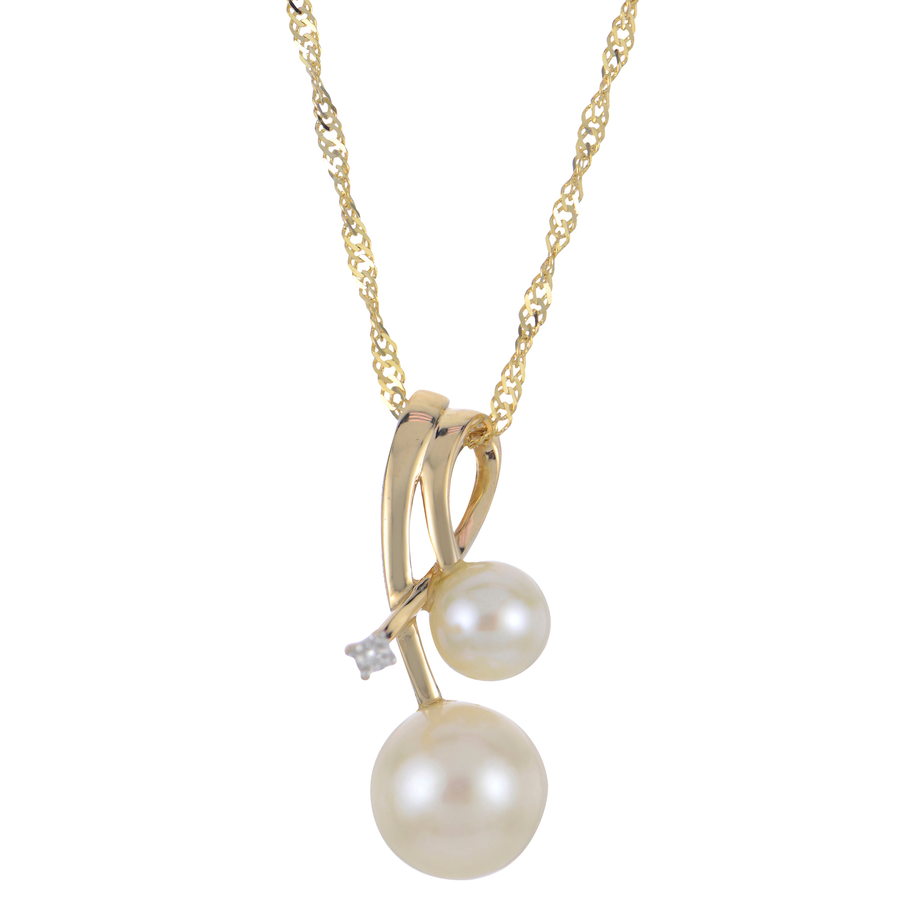 14KT Yellow Gold Freshwater Pearl Pendant