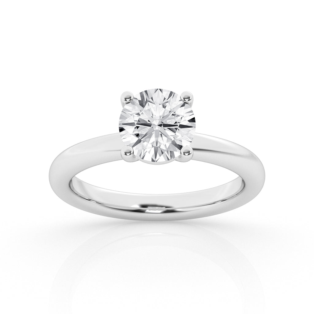 Timeless 2ct Lab Diamond Solitaire in 14K White Gold