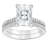 14K White Gold Lab Diamond Halo Engagement Ring