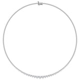 14K White Gold Lab Diamond Rivera Pendant Necklace
