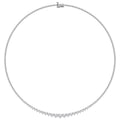 14K White Gold Lab Diamond Rivera Pendant Necklace