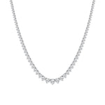 15 Carat Lab Diamond Rivera Necklace in 14K White Gold
