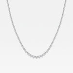14K White Gold Lab Diamond Rivera Pendant Necklace
