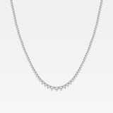 14K White Gold Lab Diamond Rivera Pendant Necklace