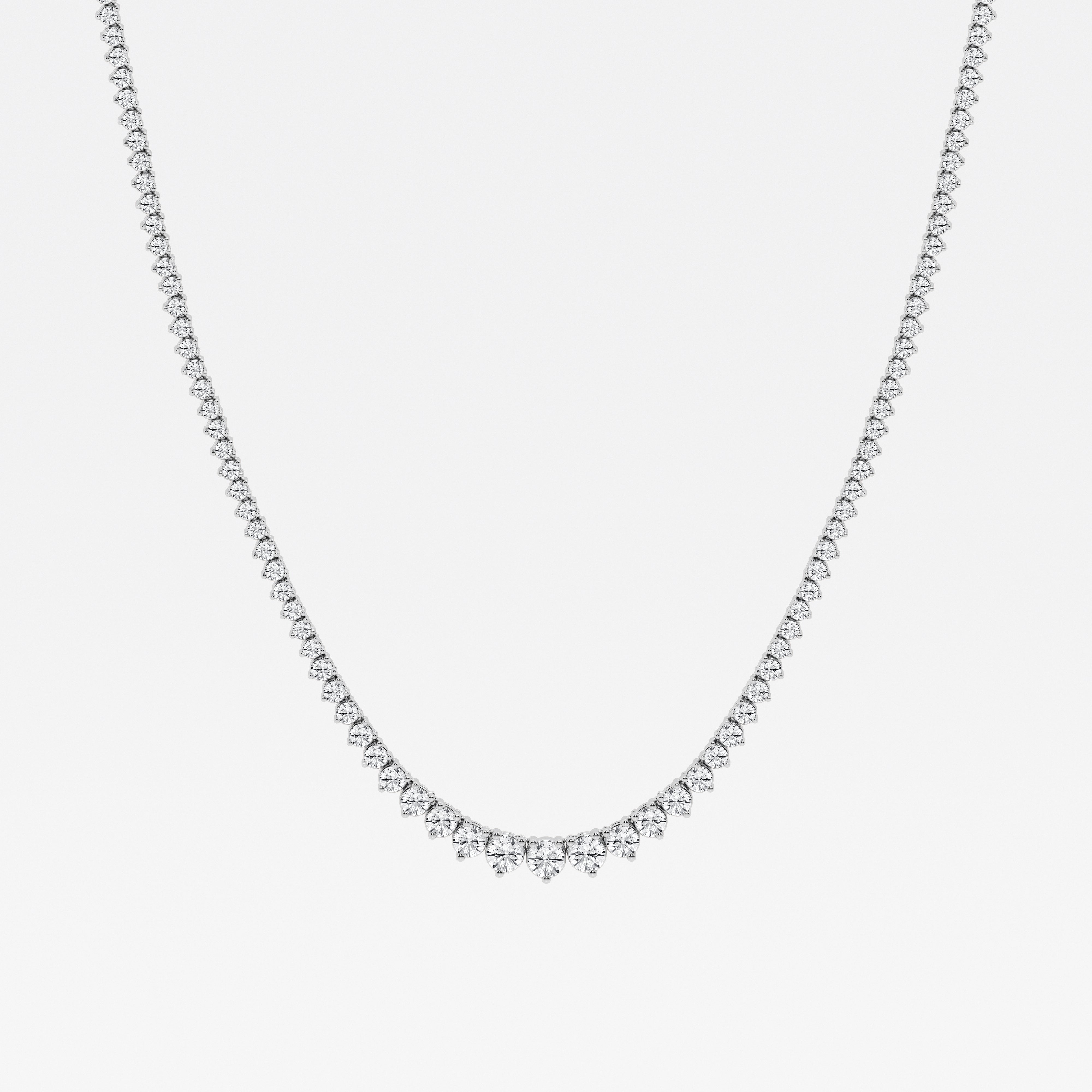 14K White Gold Lab Diamond Rivera Pendant Necklace