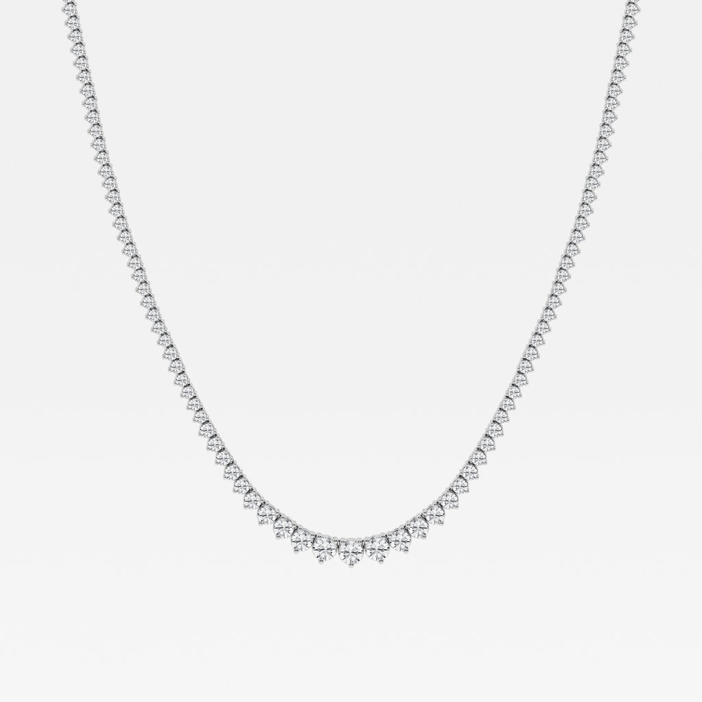 14K White Gold Lab Diamond Rivera Pendant Necklace