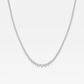 14K White Gold Lab Diamond Rivera Pendant Necklace