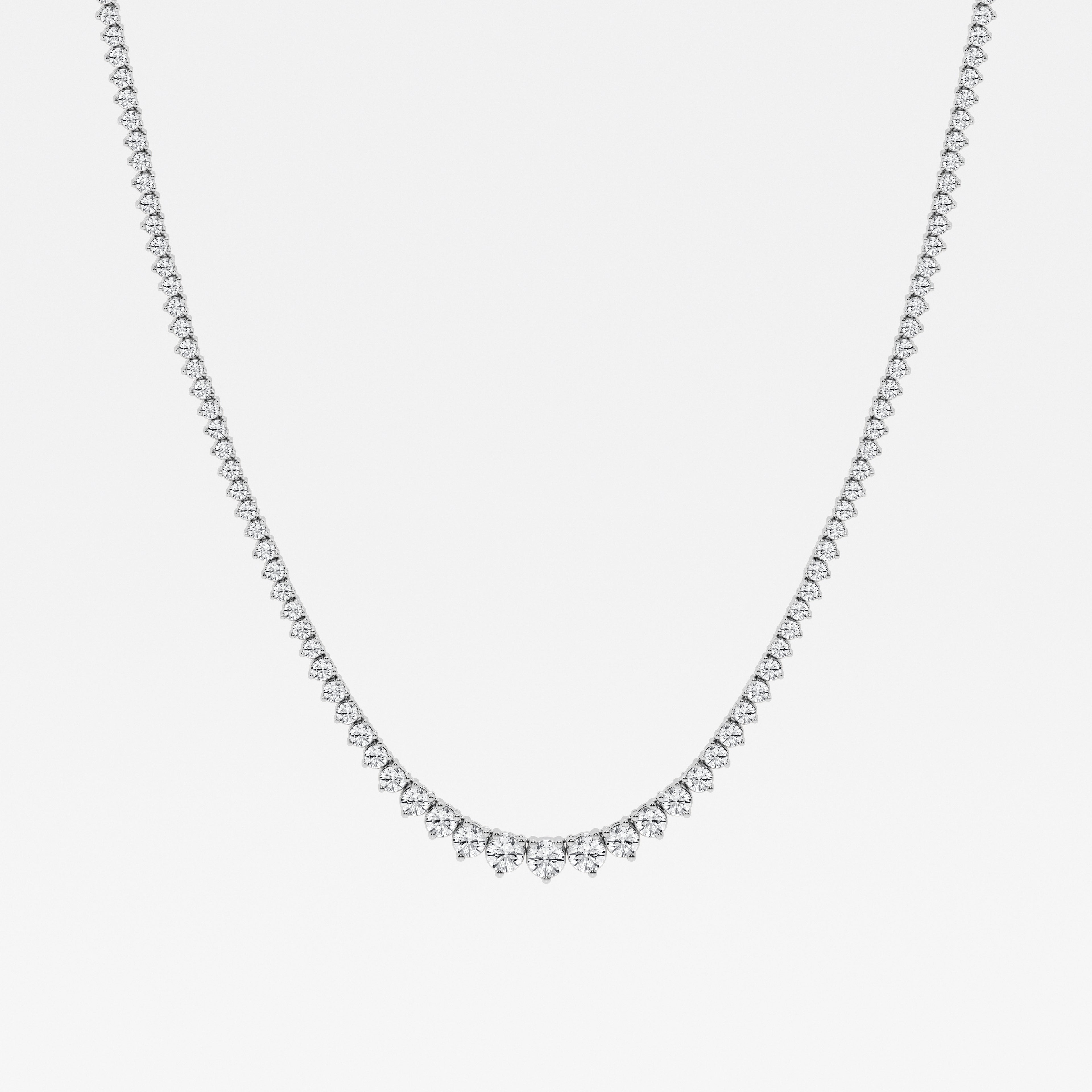 14K White Gold Lab Diamond Rivera Pendant Necklace
