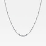 14K White Gold Lab Diamond Rivera Necklace Brilliance