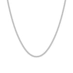 14K White Gold 7ct Lab Diamond Tennis Necklace