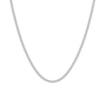 14K White Gold 10ct Lab Diamond Tennis Necklace