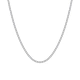 14K White Gold 10ct Lab Diamond Tennis Necklace