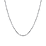 15 CT Lab Diamond Tennis Necklace in 14K White Gold