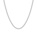 15 CT Lab Diamond Tennis Necklace in 14K White Gold