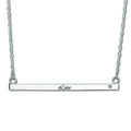 Personalized Diamond Bar Pendant Necklace