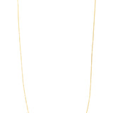 14K Gold 1.1mm Adjustable Diamond Cut Cable Chain