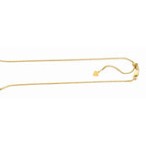 Silver 1.4mm Adjustable Yellow Box Chain