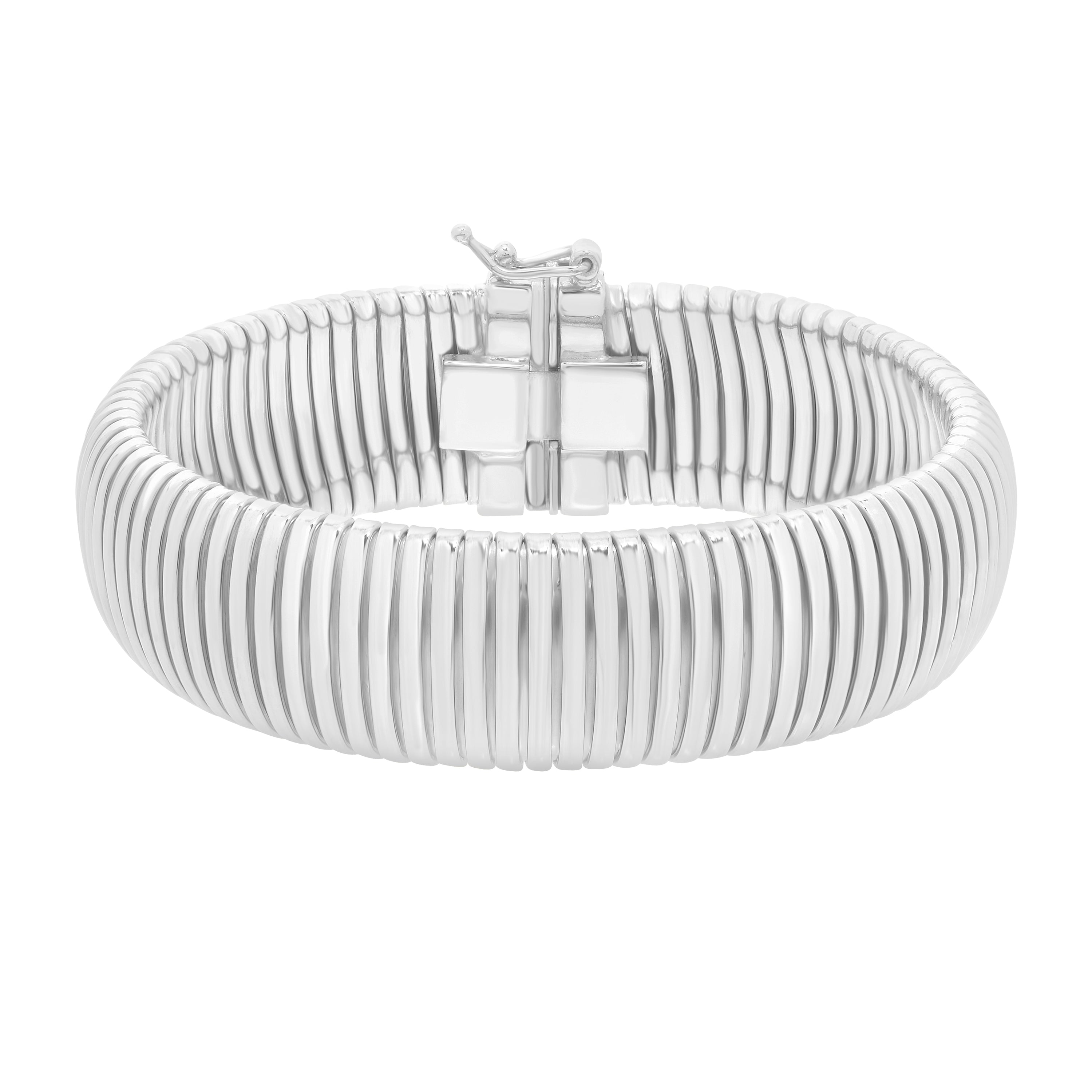 Silver Tubogas 7.25"" 16mm Bracelet
