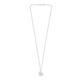 Silver Radiating Heart Necklace