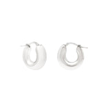 Silver Small Graduated Hoops