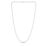 Sterling Silver 3mm Moon-cut Bead Chain