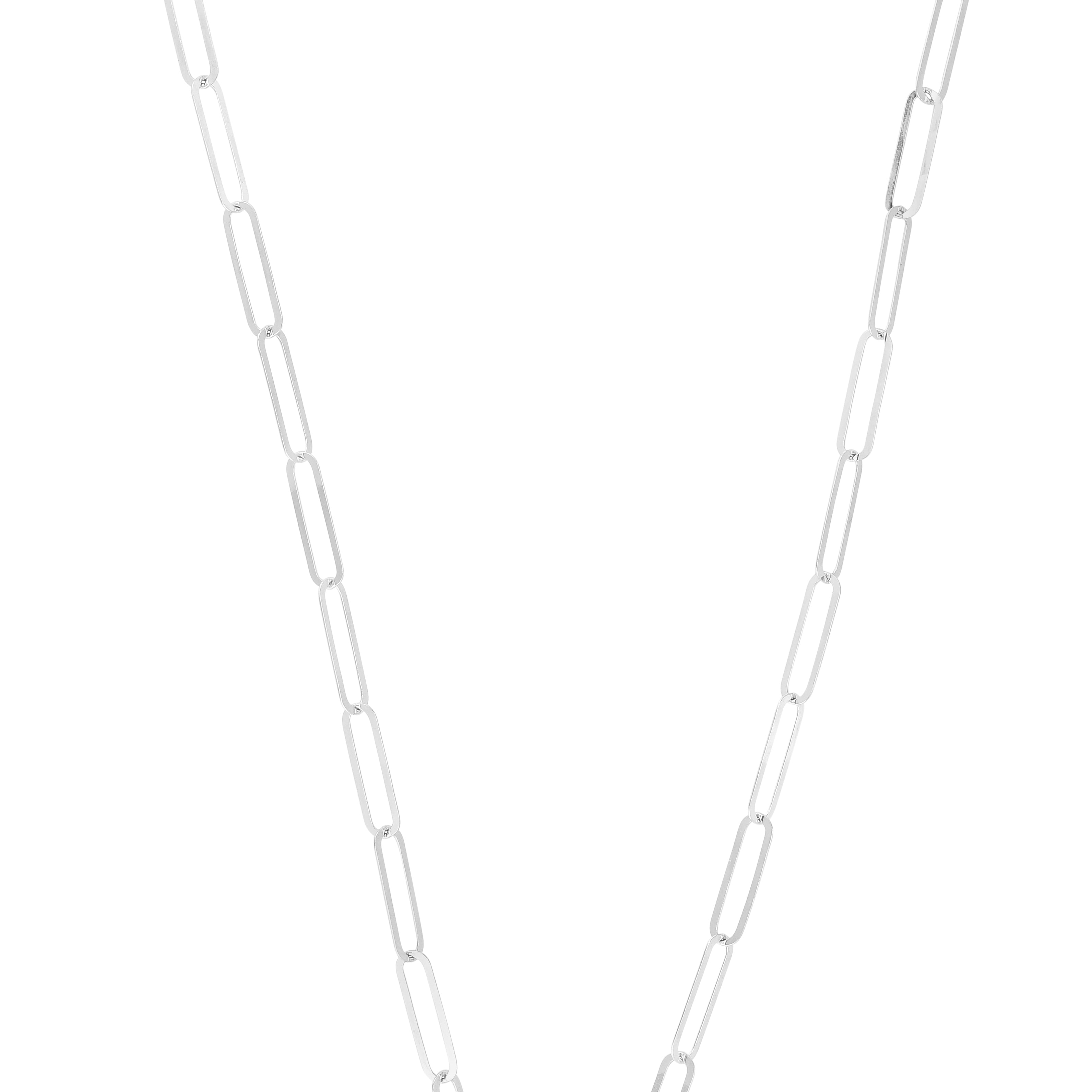 Silver Heart Link Necklace