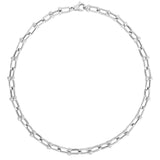 Silver Jax Link Bead Necklace
