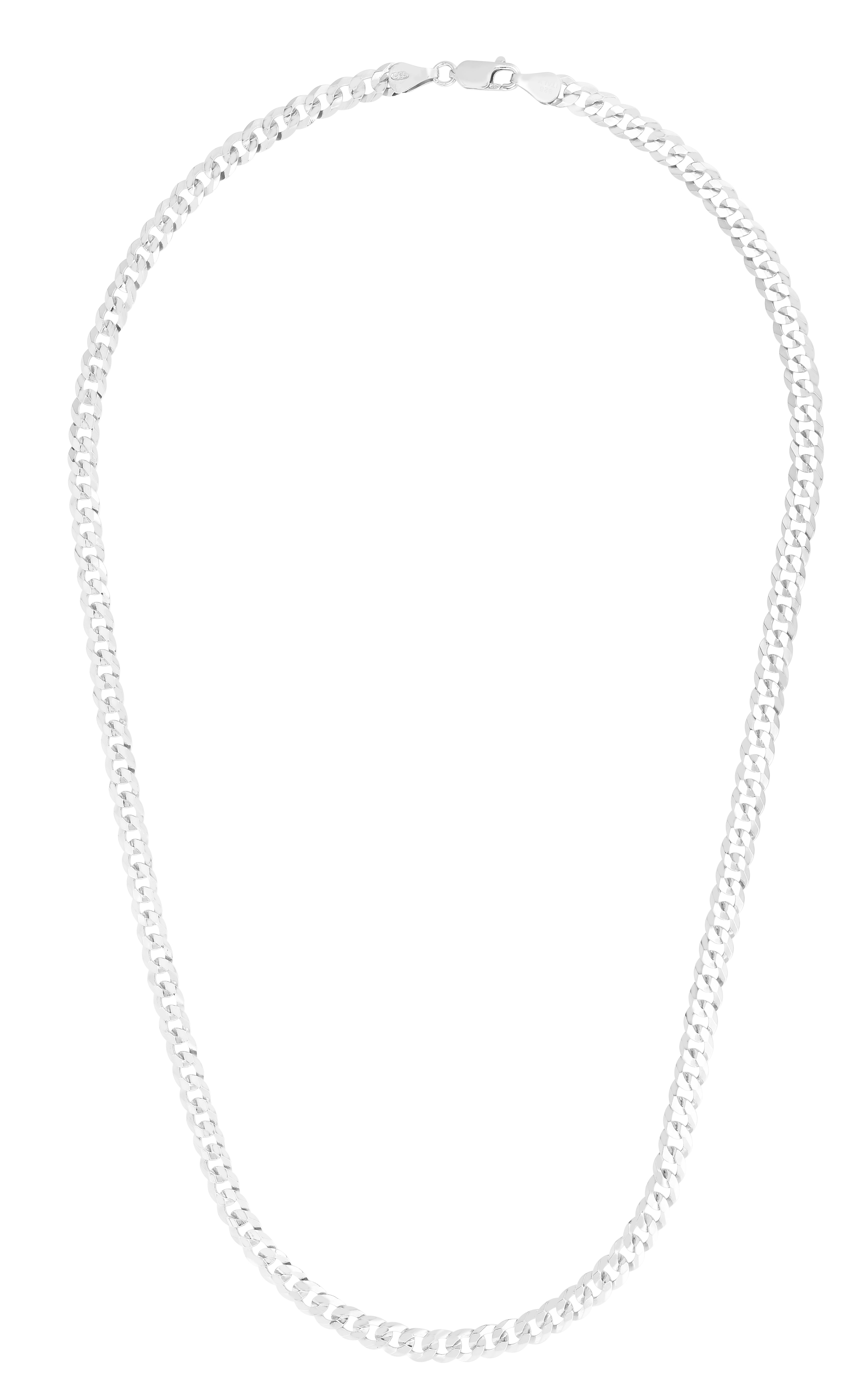 Silver 7mm Comfort Curb Chain