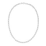 Silver 4.1mm Round Link Paperclip Chain