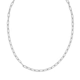 Silver 5.2mm Round Link Paperclip Chain
