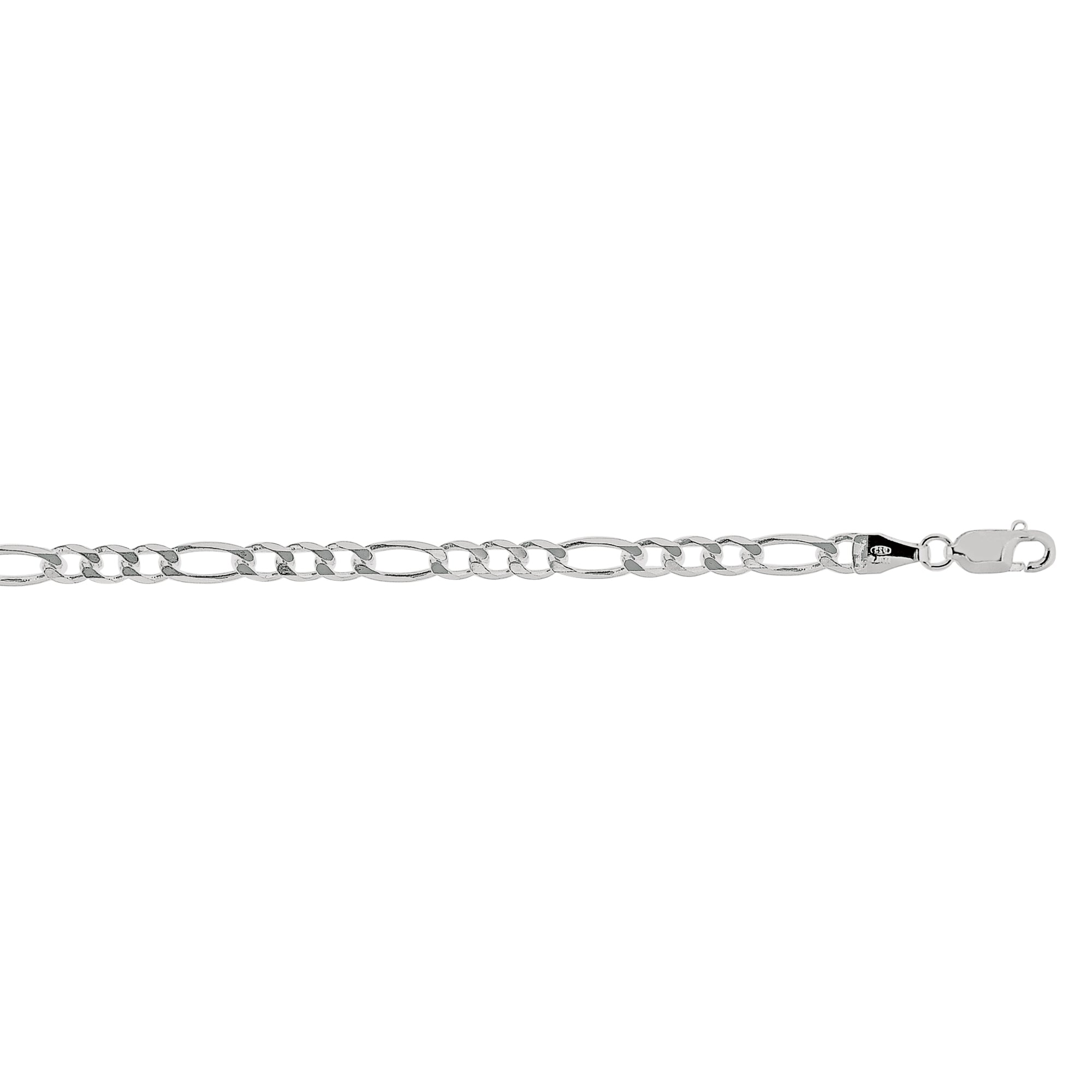 Silver 3.7mm Figaro Chain