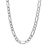 Silver 4.4mm Figaro Chain
