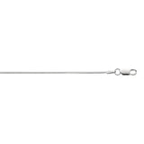 Silver 1.2mm Octogonal Snake Chain