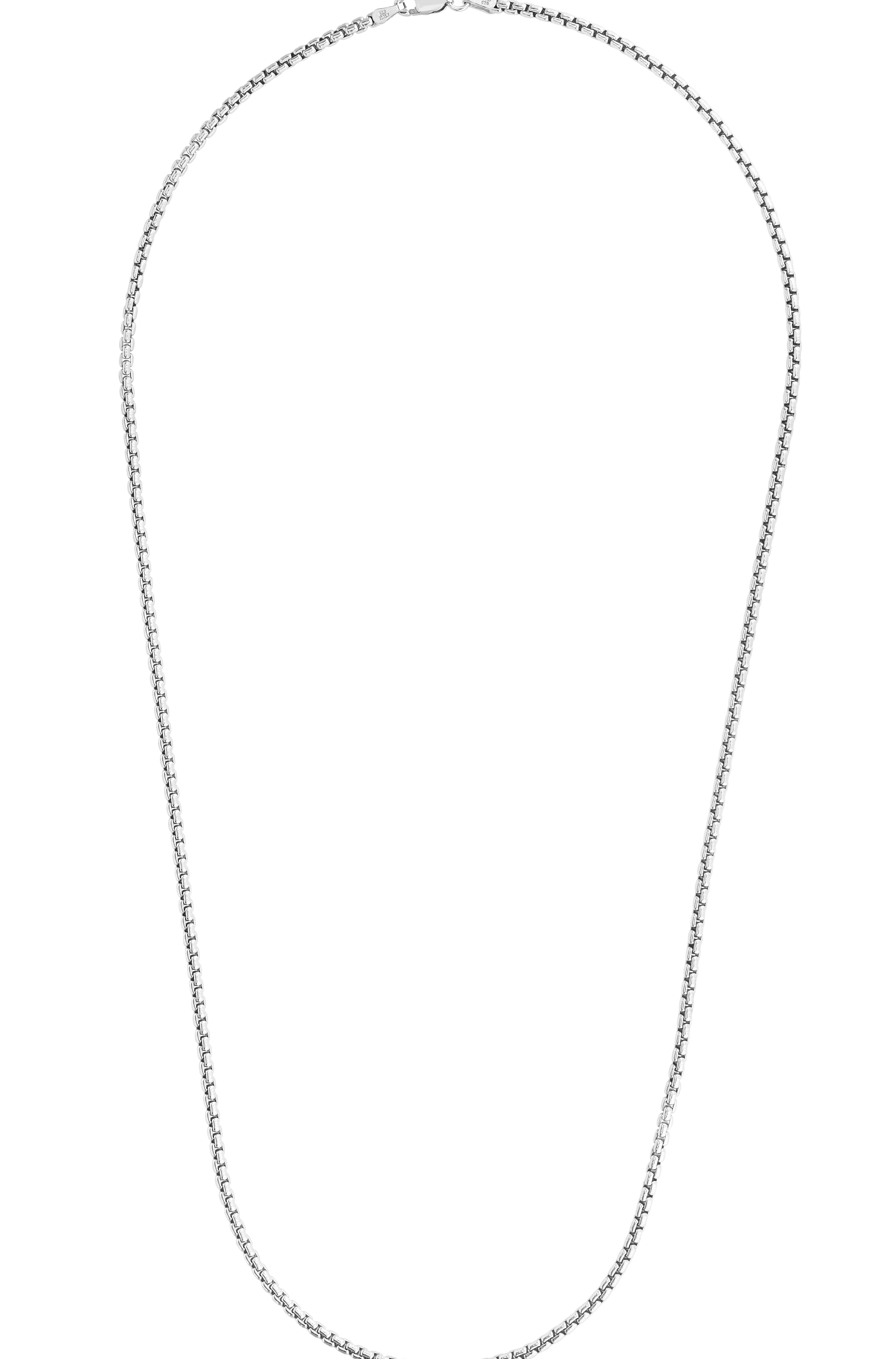 Silver 2.2mm Round Box Chain