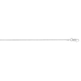 Silver 1.1mm Diamond Cut Wheat Chain