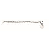 Silver Medium Heart Toggle