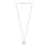 Silver Heart Locket Necklace