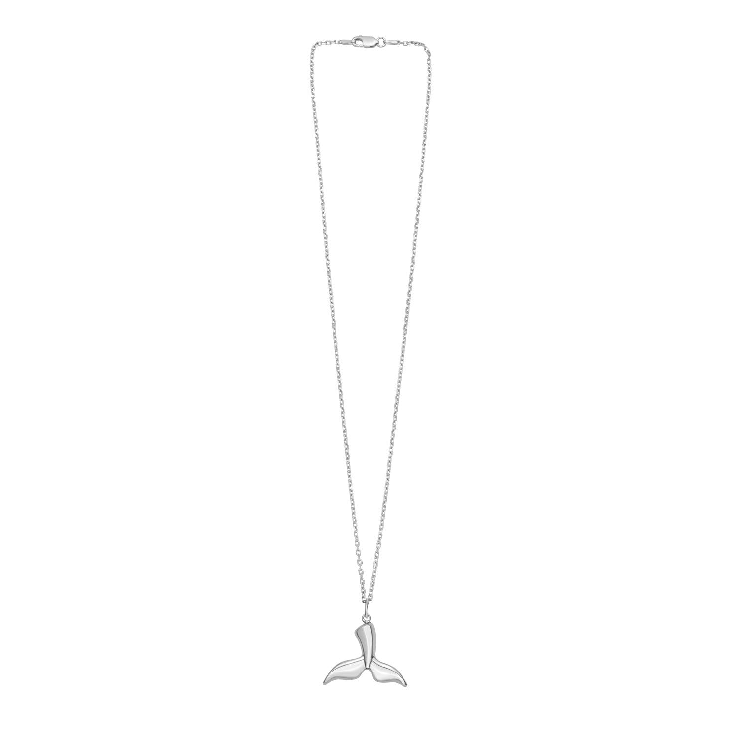 Silver Whale Tail Pendant