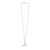 Silver Whale Tail Pendant