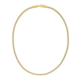 Gold Over Silver 4mm Ice Chain