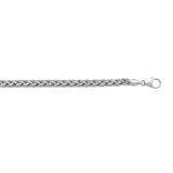 Silver 5.0mm Semi-Solid Wheat Chain