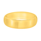 Gold Over Silver Bold Domed Classic Bangle