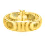 Gold Over Silver Tubogas 7.25"" 16mm Bracelet