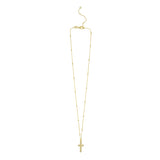 Gold Over Silver Cross Necklace