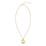 Gold Over Silver Open Oval Cable Link Necklace